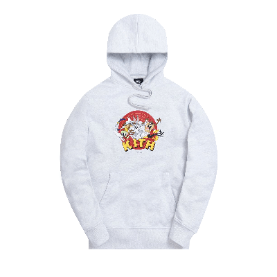 Pre-owned Kith X Looney Tunes That's All Folks Hoodie 'heather Grey'