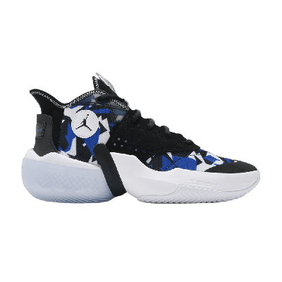 Pre-owned Air Jordan Jordan React Elevation Pf 'fractal Pattern - Black Racer Blue'