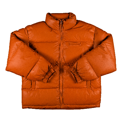 Pre-owned Supreme Reflective Speckled Down Jacket 'orange'