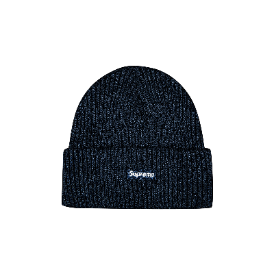 Pre-owned Supreme Wide Rib Beanie 'navy' In Blue | ModeSens