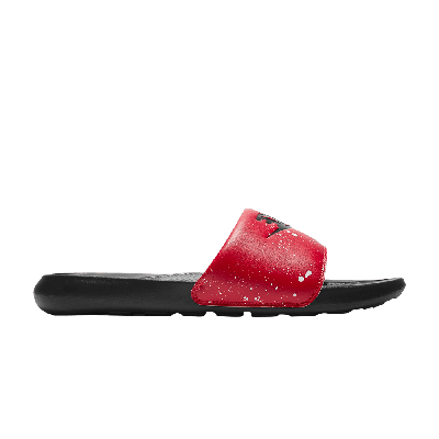 Pre-owned Nike Victori One Printed Slide 'paint Splatter - University Red'