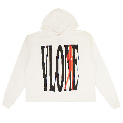 Pre-owned Vlone Vice City Hooded Sweatshirt 'white'