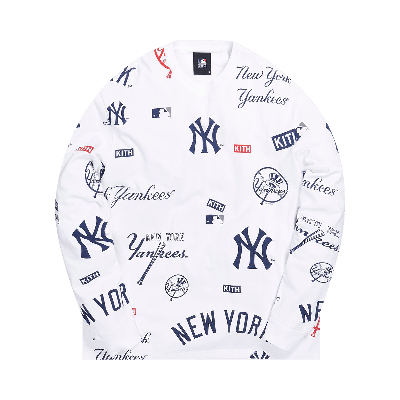For Major League Baseball New York Yankees All Over Long-sleeve Tee 'white'