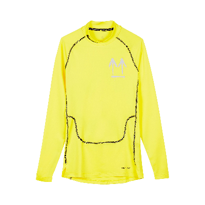 Pre-owned Off-white Nike X  Long-sleeve Running Top 'opti Yellow'