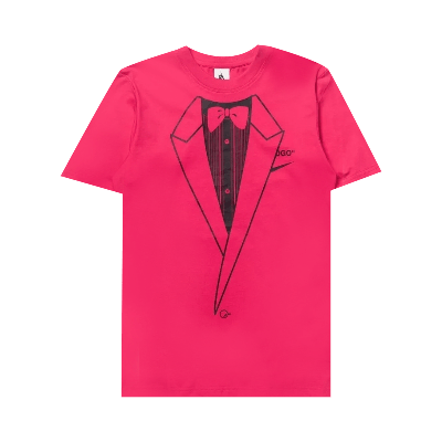 Pre-owned Off-white Nike Women's X  Nrg A6 Tee 'pink Rush/black'