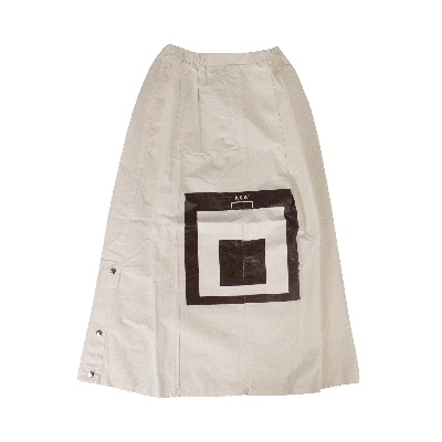 Pre-owned A-cold-wall* Snap Midi Skirt 'white'