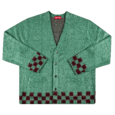 Wool Supreme Argyle Cardigan Surpreme Brushed Argyle Cardigan, Has