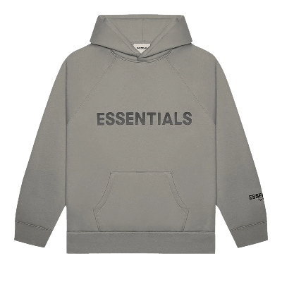 Pre-owned Essentials Fear Of God  Hoodie 'cement' In Gray