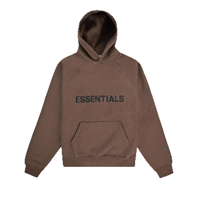 Pre-owned Essentials Fear Of God  X Ssense Hoodie 'rain Drum' In Brown