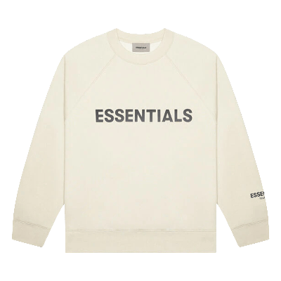 Pre owned Essentials Fear Of God Crewneck Sweatshirt cream In Neutral ModeSens