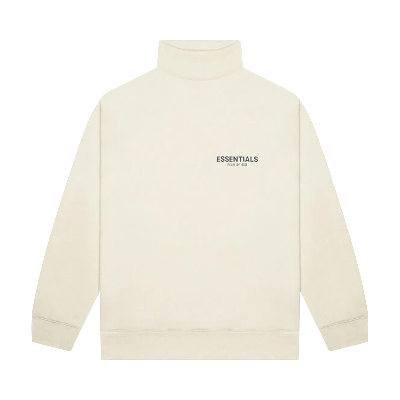 Pre-owned Essentials Fear Of God  Mock Neck Sweatshirt 'cream'