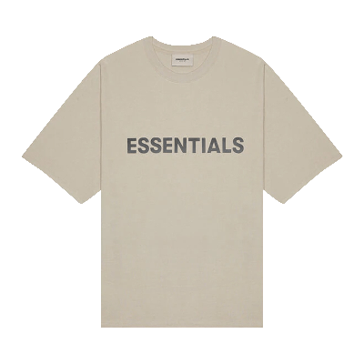 Pre-owned Essentials Fear Of God  T-shirt 'tan'