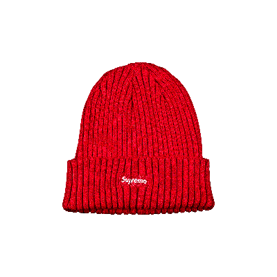Pre-owned Supreme Overdyed Beanie 'red'
