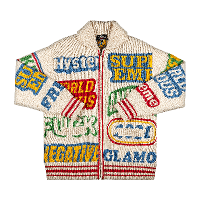 Pre-owned Supreme X Hysteric Glamour Logos Zip Up Sweater 