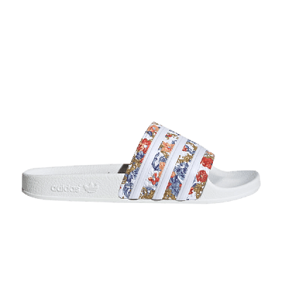 Pre-owned Adidas Originals Her Studio London X Wmns Adilette Slide 'floral - White'