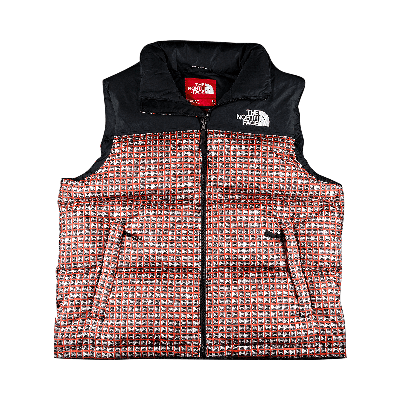 Pre-owned Supreme X The North Face Studded Nuptse Vest 'red'