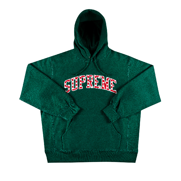 Supreme Hearts Arc Hooded Sweatshirt Dark Green