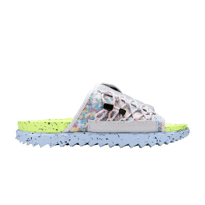 Pre-owned Nike Asuna Crater Slide 'volt' In Grey