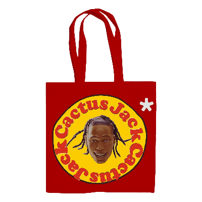 Pre-owned Cactus Jack By Travis Scott X Cactus Plant Flea Market 60 Seconds Tote 'red'