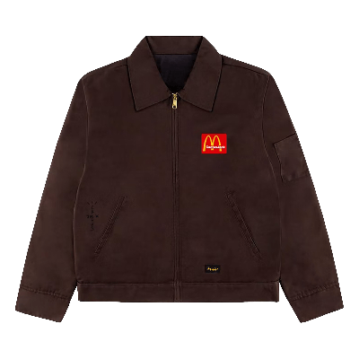 Pre-owned Cactus Jack By Travis Scott X Mcdonald's Billions Served Work Jacket 'brown'