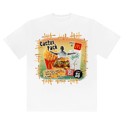 Pre-owned Cactus Jack By Travis Scott X Mcdonald's Cactus Pack Vintage Bootleg T-shirt Ii 'white'