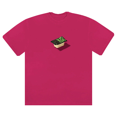 Pre-owned Cactus Jack By Travis Scott Kids'  X Mcdonald's Cactus Sauce T-shirt Ii 'heliconia' In Pink