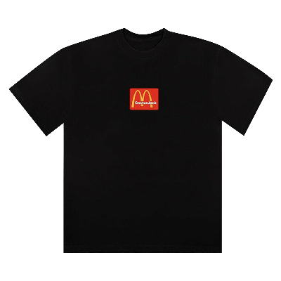 Pre-owned Cactus Jack By Travis Scott X Mcdonalds Sesame T-shirt Ii 'black'