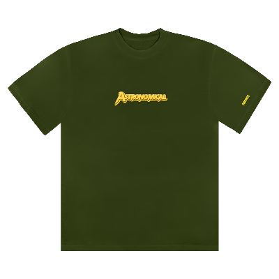 Pre-owned Cactus Jack By Travis Scott Astro Cyclone T-shirt 'green'
