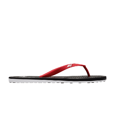 Pre-owned Nike On Deck Flip Flop 'black University Red'