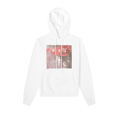 Pre-owned Off-white Sprayed Caravaggio Over Hoodie 'white'