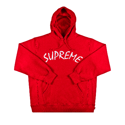 Pre-owned Supreme Ftp Arc Hooded Sweatshirt 'red'