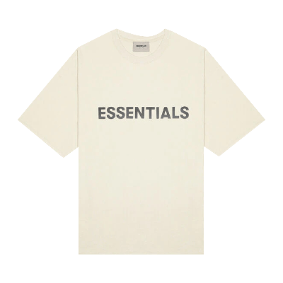 Pre-owned Essentials Fear Of God  T-shirt 'cream'