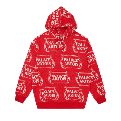 Pre-owned Palace X Stella Artois Towel Hood 'red/white'