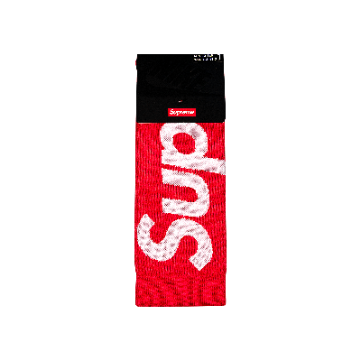 Pre-owned Supreme X Nike Lightweight Crew Socks 'red'