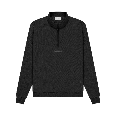 Pre-owned Essentials Fear Of God  Mockneck Half Zip 'black'