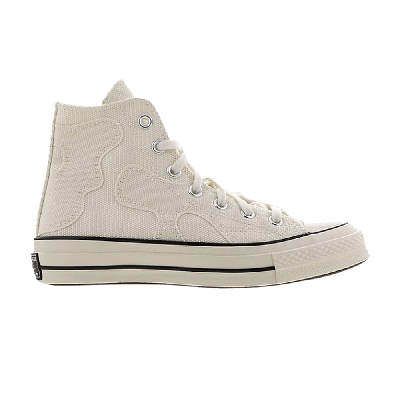 Pre-owned Converse Wmns Chuck 70 High 'egret Earth Camo' In Cream