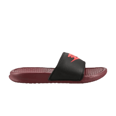 Pre-owned Nike Benassi Slide 'dark Team Red'