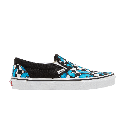 Pre-owned Vans Classic Slip-on 'butterfly Checkerboard' In Black