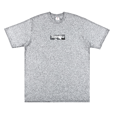 Pre-owned Supreme X Emilio Pucci Box Logo Tee 'heather Grey/black'