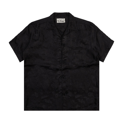 Pre-owned Wacko Maria Jacquard Hawaiian Shirt 'black'