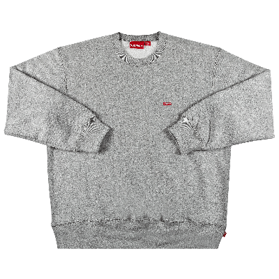 Pre-owned Supreme Small Box Crewneck 'heather Grey'