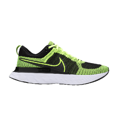Pre-owned Nike React Infinity Run Flyknit 2 'volt Black' In Yellow