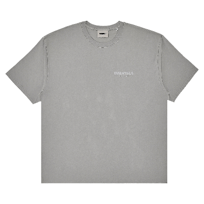 Pre-owned Fear Of God T-shirt 'pebble' In Grey