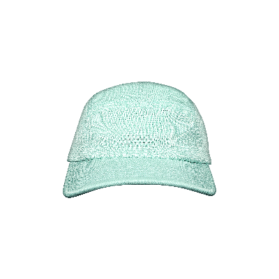 Pre-owned Supreme Jacquard Pique Camp Cap 'mint' In Green