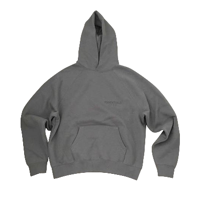 Pre-owned Essentials Fear Of God  Hoodie 'pebble' In Grey