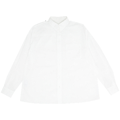 Pre-owned Mm6 Maison Margiela Reversed Poplin Shirt 'white'