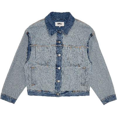 Pre-owned Mm6 Maison Margiela Reversed Denim Jacket 'seasonal Light' In Blue