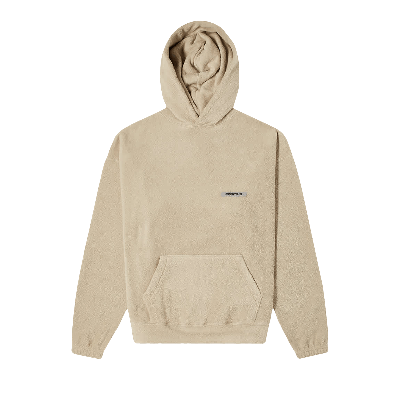 Pre-owned Essentials Fear Of God  Polar Fleece Hoodie 'sage' In Tan