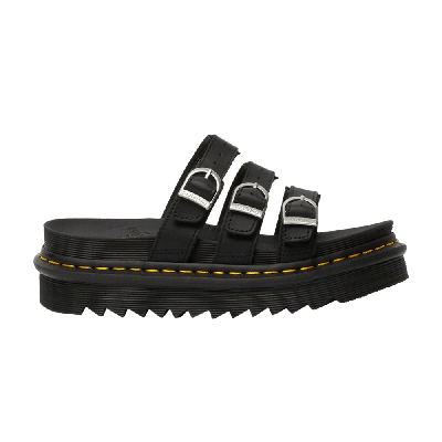 Pre-owned Dr. Martens Wmns Blaire Slide 'black Hydro'