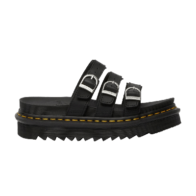 Pre-owned Dr. Martens' Wmns Blaire Slide 'black Hydro'